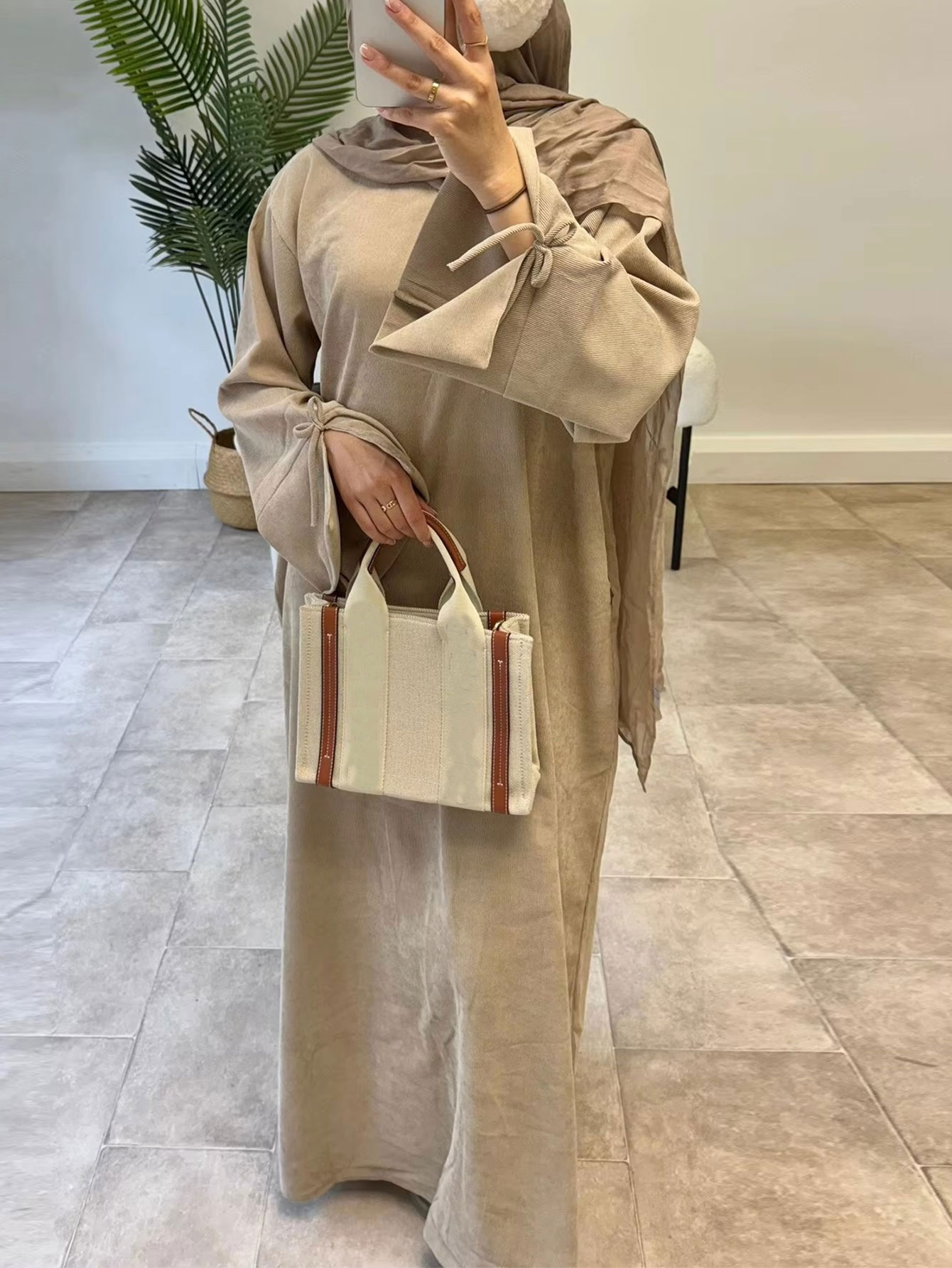 Abaya Modest Wear - رمضان القوس عقدة دبي عباية فستان