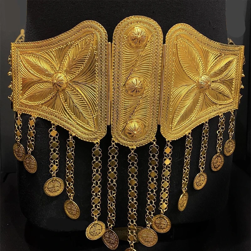 Ethnic Fashion Co In - مجوهرات الزفاف الفاخرة الكردية مطلية بالذهب