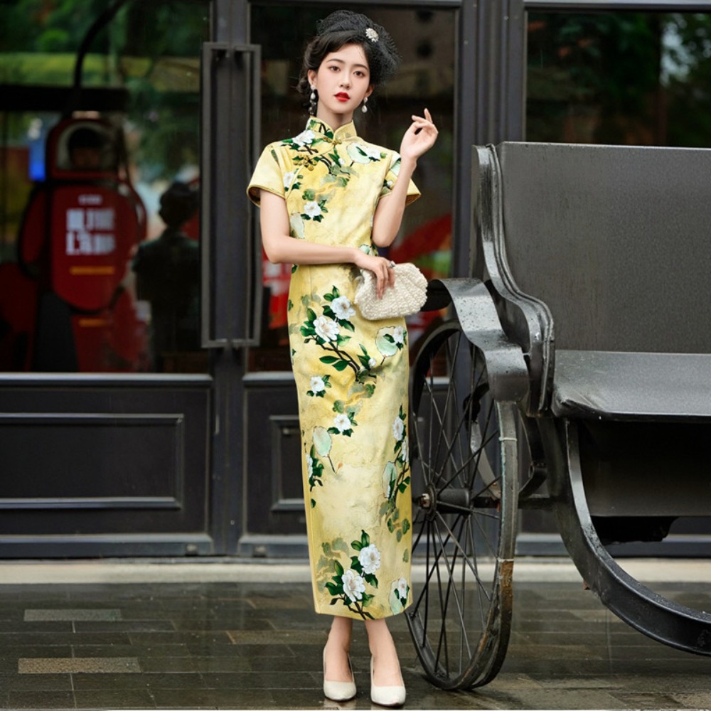 Ethnic Fashion Wear - فستان تشيباو للنساء، ملابس عصرية، زي