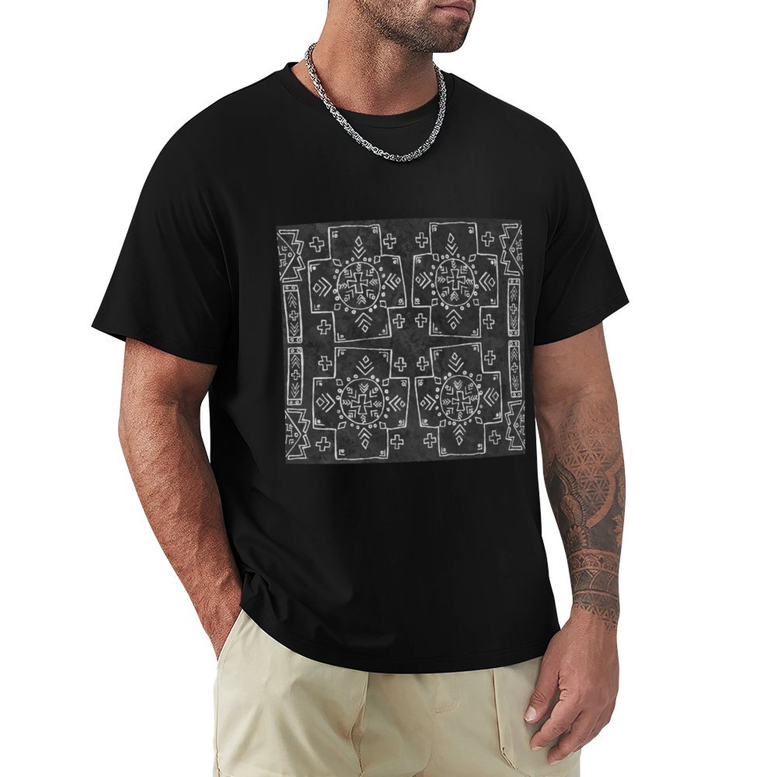 قميص مالي قصير الأكمام من القم - مراجعة Mudcloth Print Top وسعره