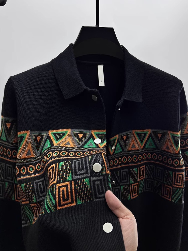 كارديجان رجالي أنيق محبوك بياق - مراجعة Urban Ethnic Fashion وسعره