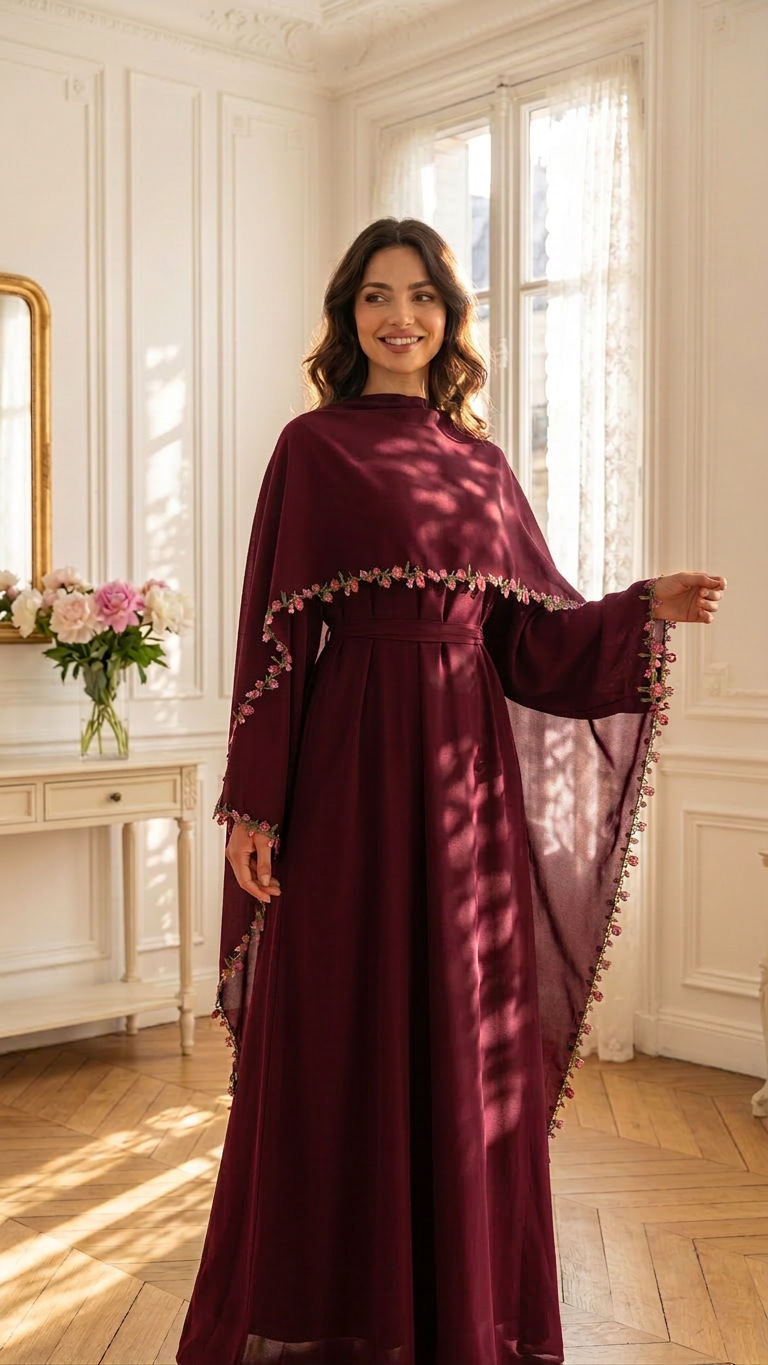 طقم جلابية عربية أنيق من قطعتي - مراجعة Abaya Modest Wear وسعره