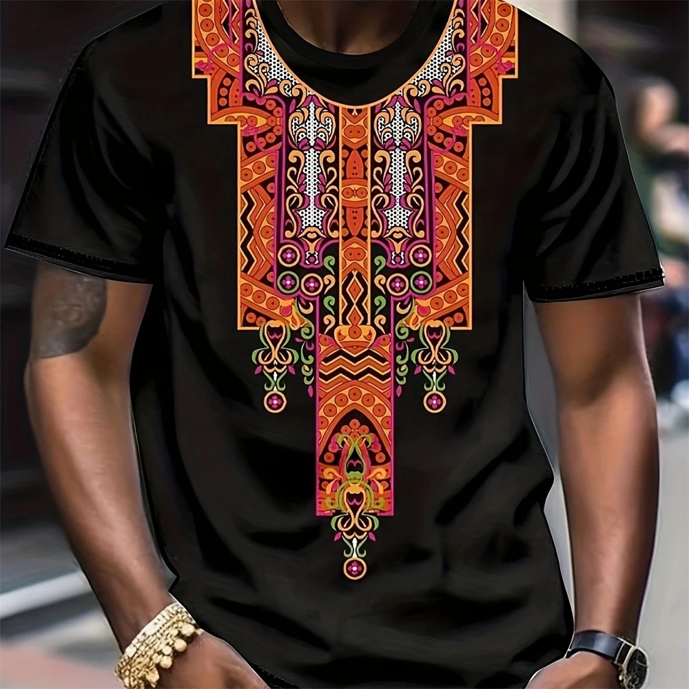 تي شيرت رجالي بنمط عرقي إبداعي - مراجعة Ethnic Fashion Clothing وسعره