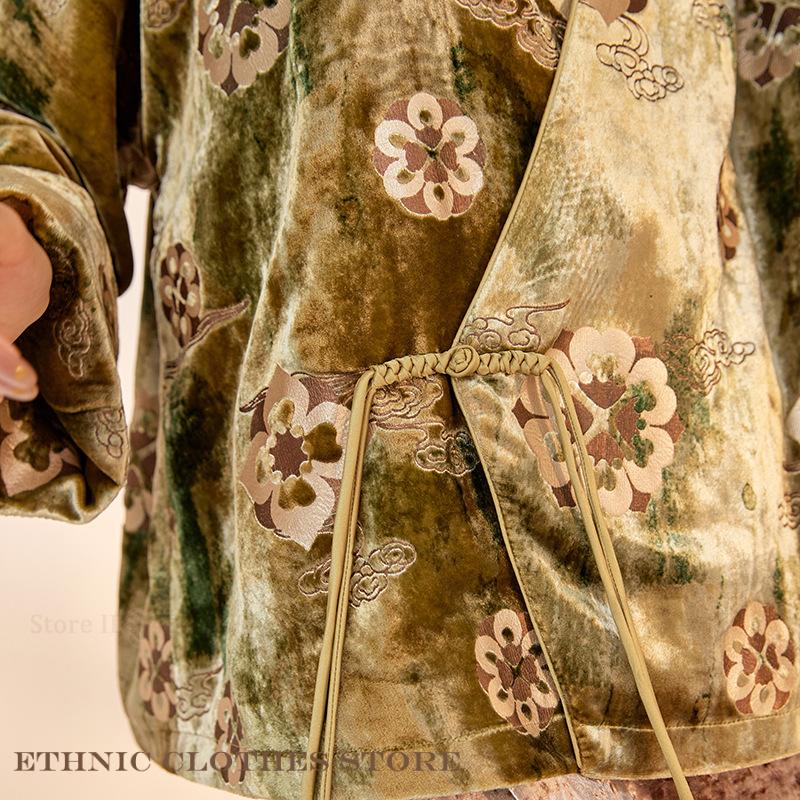 المخملية الإناث ثوب الكيمونو ا - مراجعة Haori Japanese Jacket وسعره