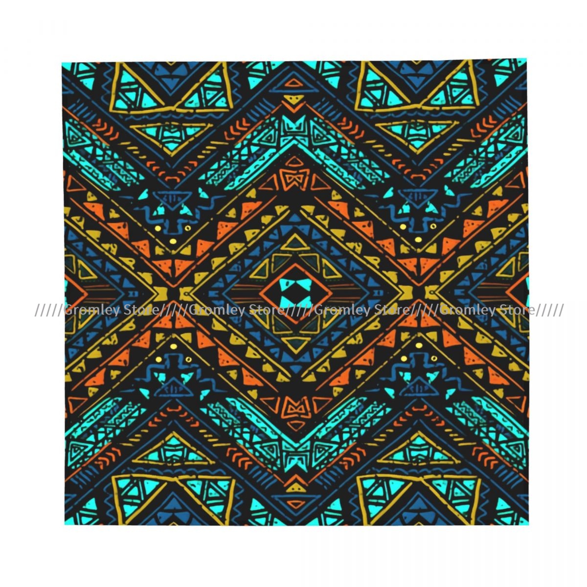 وشاح مربع بوهو شيك بتصميم عرقي - مراجعة Ethnic Chic Fashion وسعره