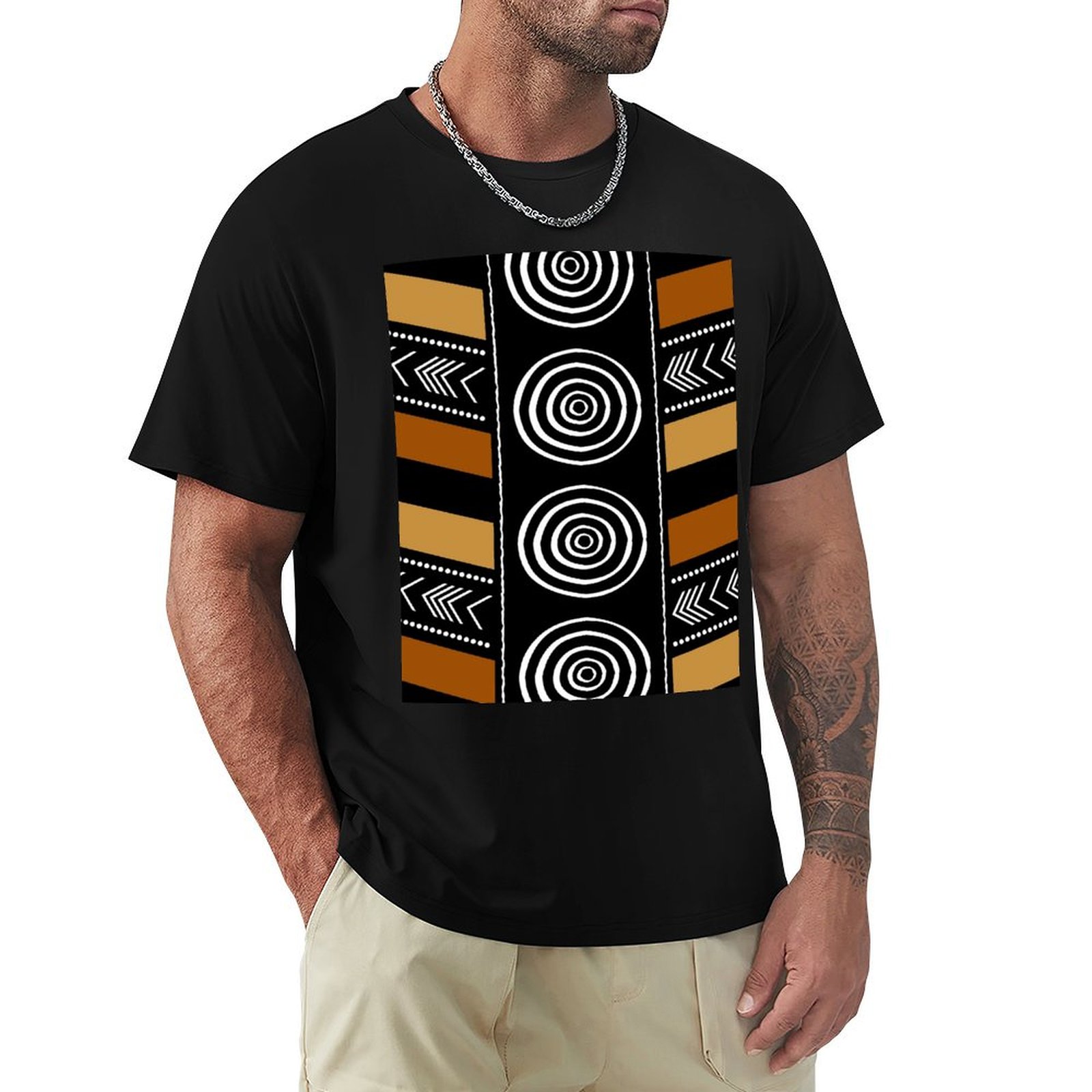 تي شيرت فني بتصميم قماش الطين  - مراجعة Mudcloth Print Top وسعره