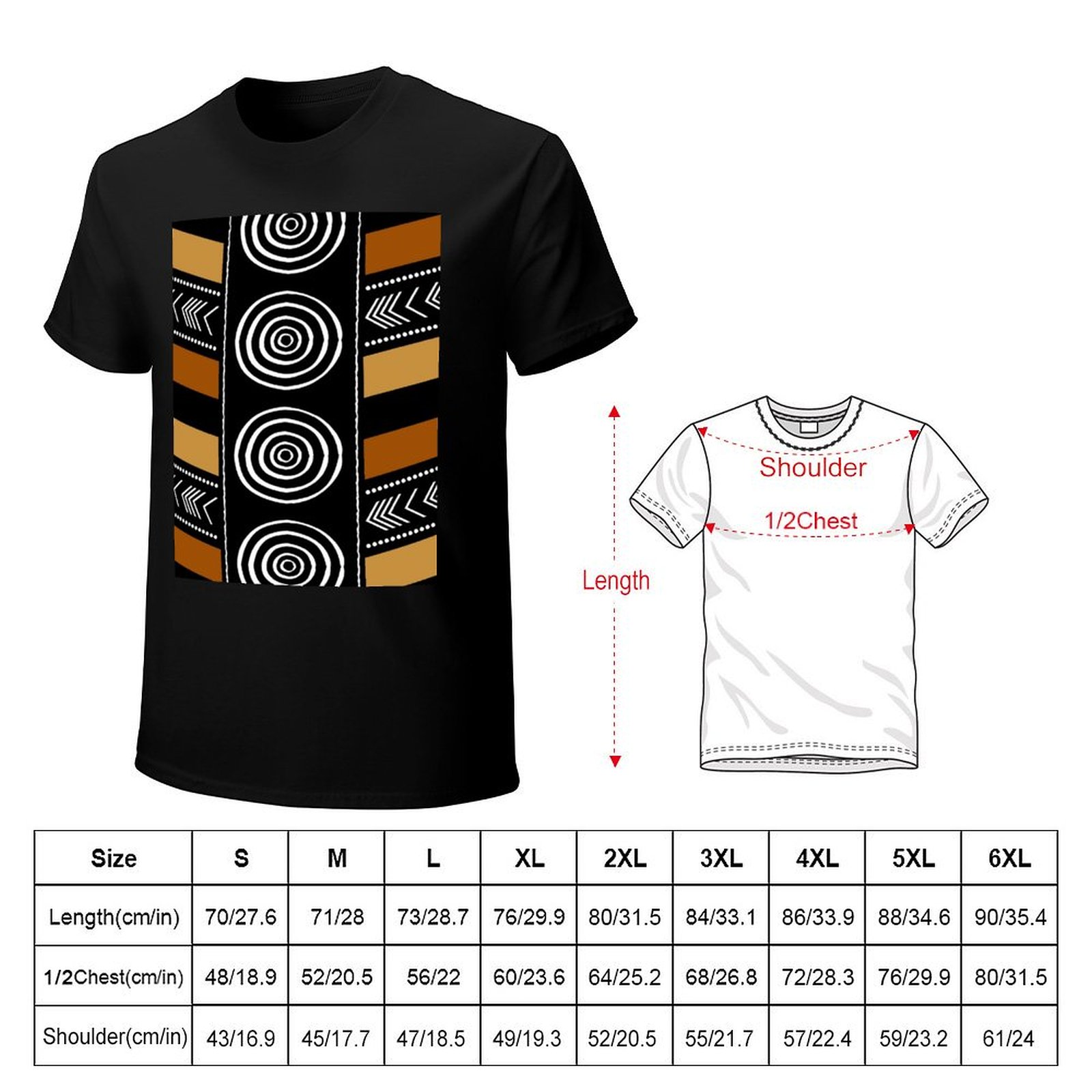 تي شيرت فني بتصميم قماش الطين  - مراجعة Mudcloth Print Top وسعره