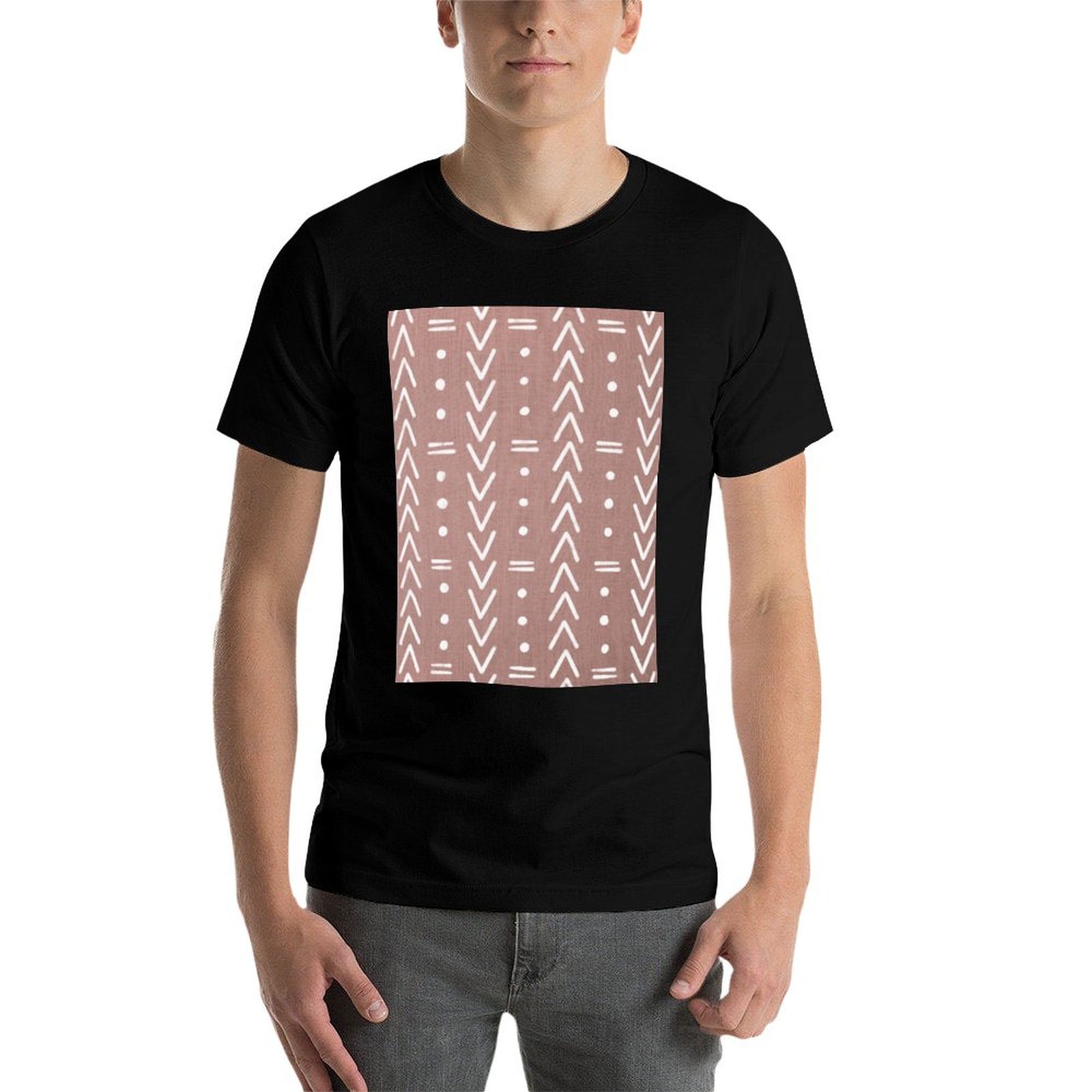 تي شيرت رجالي بتصميم مودكلوث أ - مراجعة Mudcloth Print Top وسعره