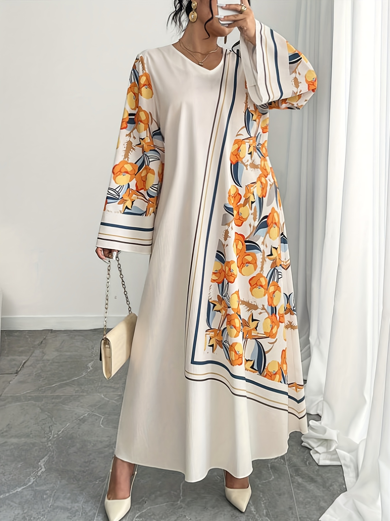 فستان نسائي عصري بمقاسات كبيرة - مراجعة Ethnic Fashion Clothing وسعره