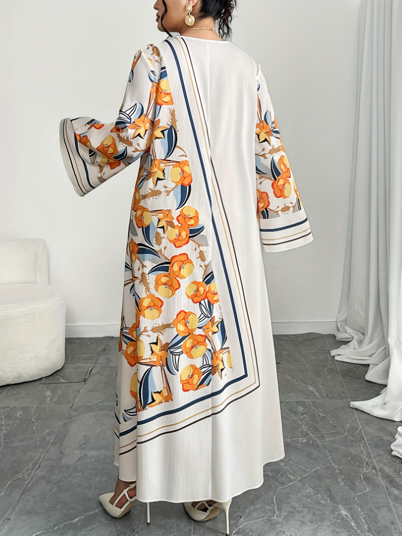 فستان نسائي عصري بمقاسات كبيرة - مراجعة Ethnic Fashion Clothing وسعره