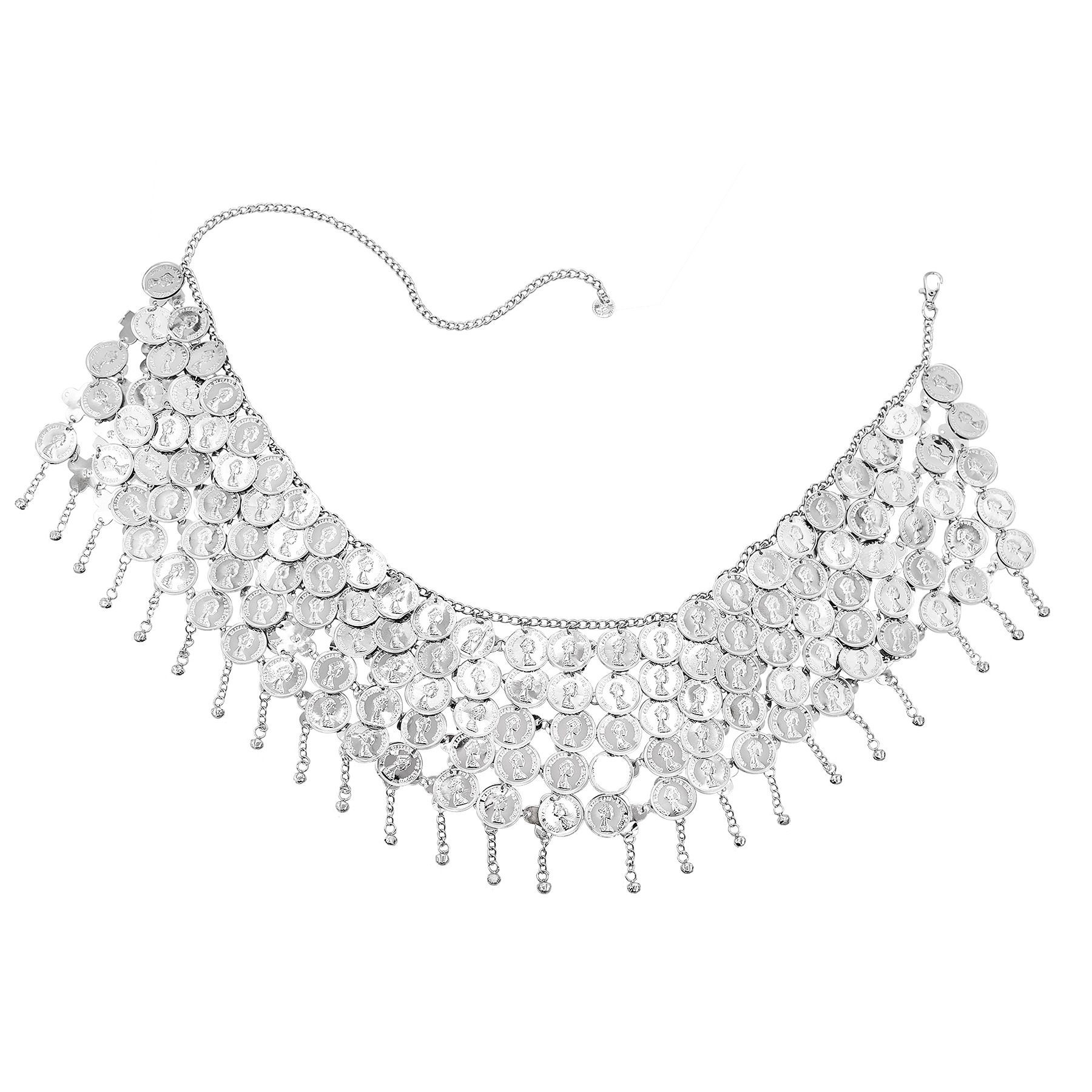 أجراس فضية طويلة شرابة عملة رئ - مراجعة Ethnic Fashion Co In وسعره
