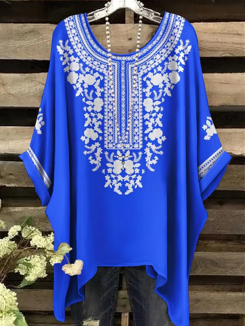 البوهيمي شيك المتضخم تي شيرت ب - مراجعة Ethnic Chic Fashion وسعره